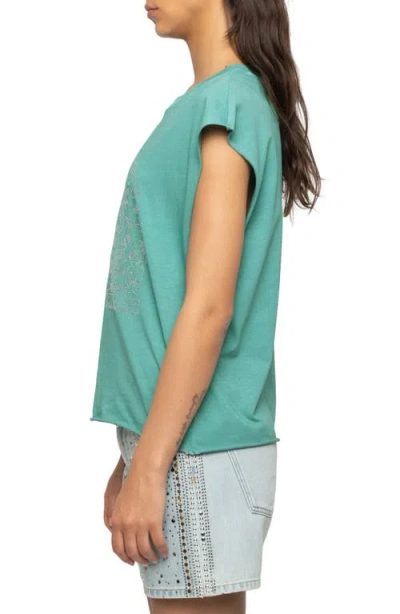 Zadig & Voltaire Womens Borneo Cloe Graphic-print Cotton T-shirt In Multi