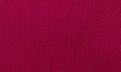 Malai Textured Wave Raspberry Twix Cut Out Moderate Coverage One Piece In Pink