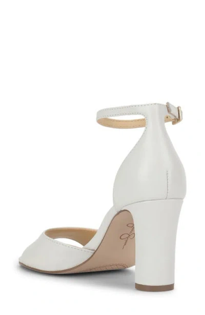 Jessica Simpson Luxcilla Block Heel Sandal In White