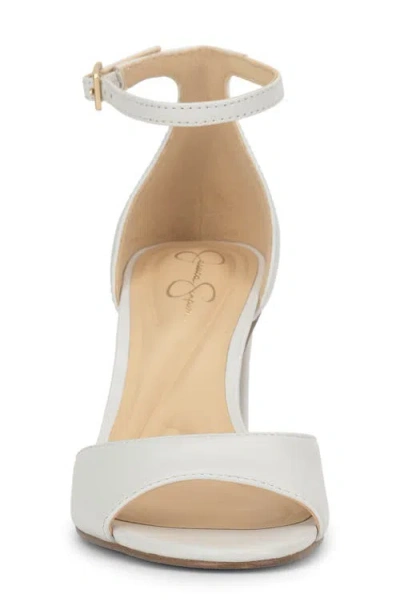 Jessica Simpson Luxcilla Block Heel Sandal In White
