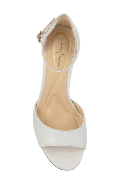 Jessica Simpson Luxcilla Block Heel Sandal In White