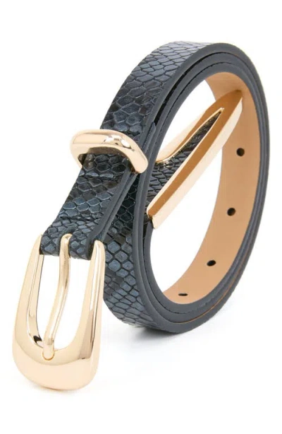 Ettika Modern Saddle Belt In Orange