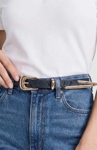 Ettika Modern Saddle Belt In Orange
