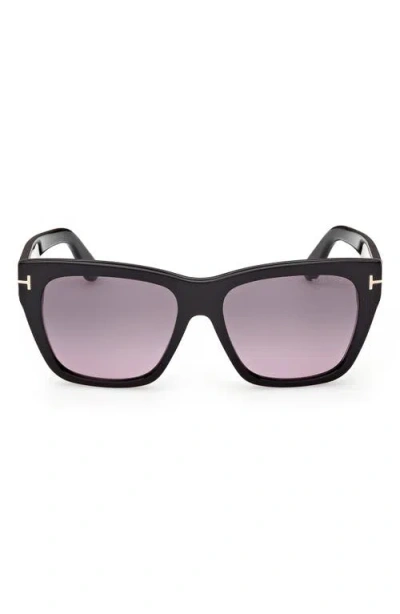 Tom Ford Flynn 55mm Gradient Butterfly Sunglasses In Pattern