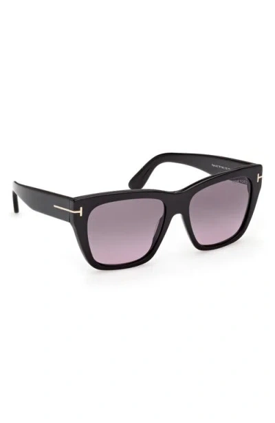 Tom Ford Flynn 55mm Gradient Butterfly Sunglasses In Pattern