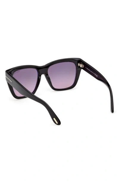Tom Ford Flynn 55mm Gradient Butterfly Sunglasses In Pattern