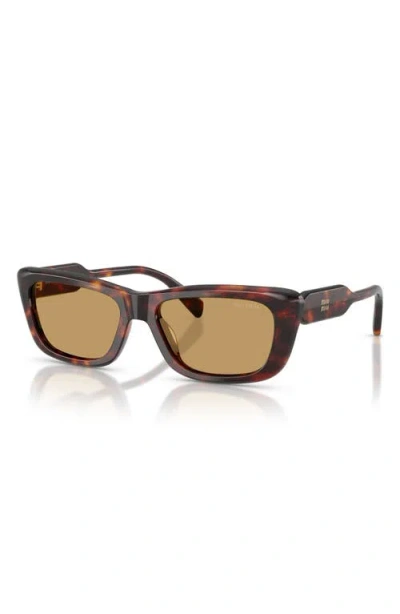 Miu Miu 56mm Rectangular Sunglasses In Multi