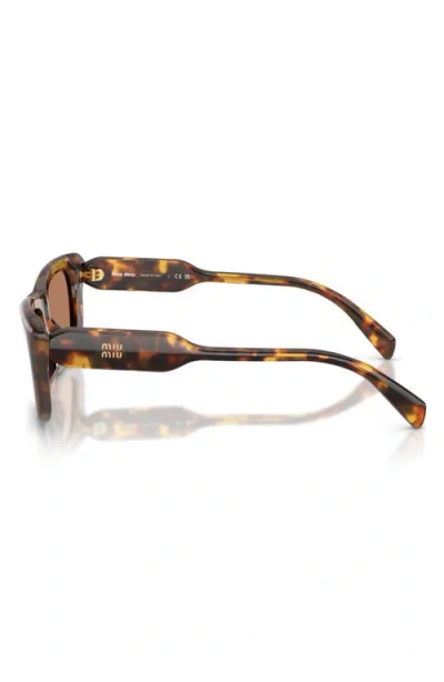 Miu Miu 56mm Rectangular Sunglasses In Pattern