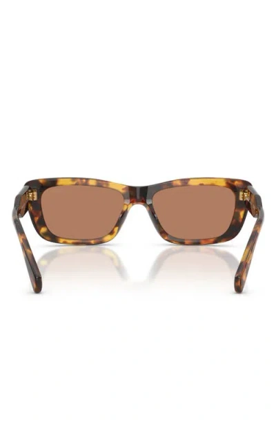 Miu Miu 56mm Rectangular Sunglasses In Pattern