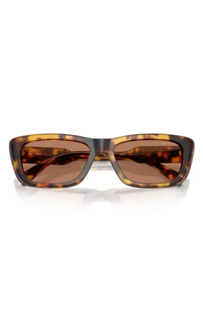 Miu Miu 56mm Rectangular Sunglasses In Pattern