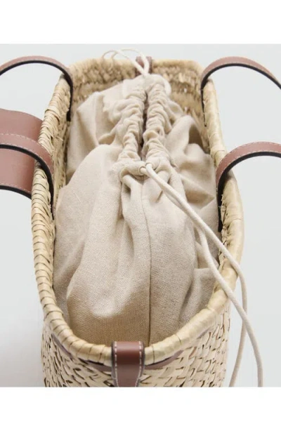 Mango Medium Natural-fiber Basket In Neutral