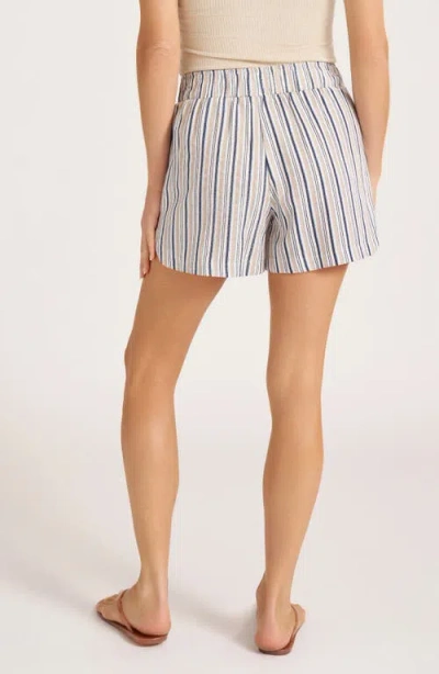 Matty M . Mixed Stripe Pull-on Shorts In Multi