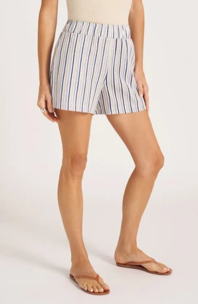 Matty M . Mixed Stripe Pull-on Shorts In Multi