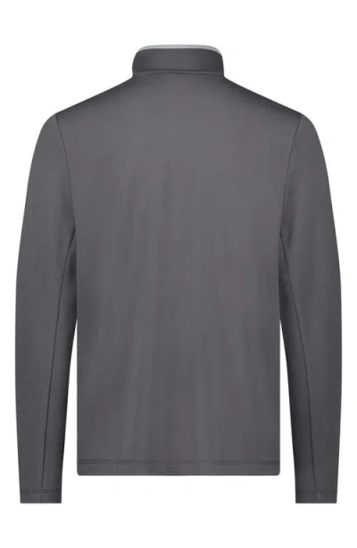 Ben Sherman Textured Knit Quarter Zip Pullover In Gray