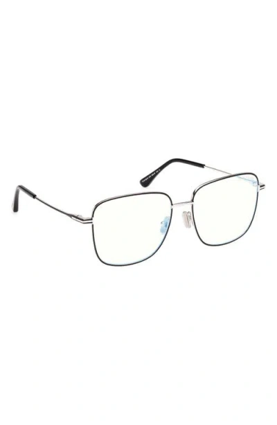 Tom Ford 56mm Square Optical Glasses In Pattern
