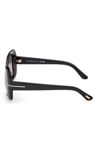 Tom Ford 52mm Gradient Square Sunglasses In Yellow