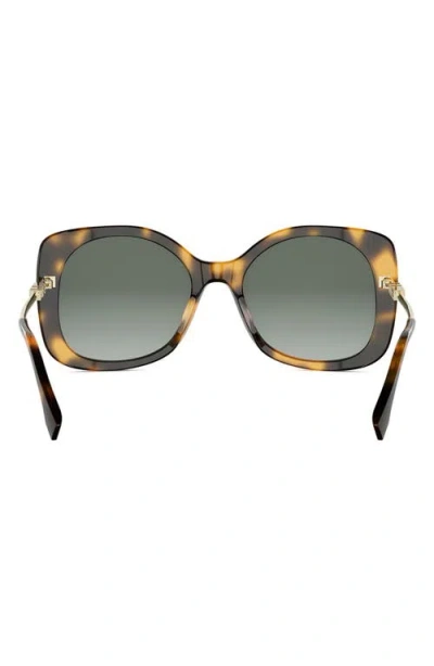 Fendi Graphy 55mm Gradient Square Sunglasses In Brown