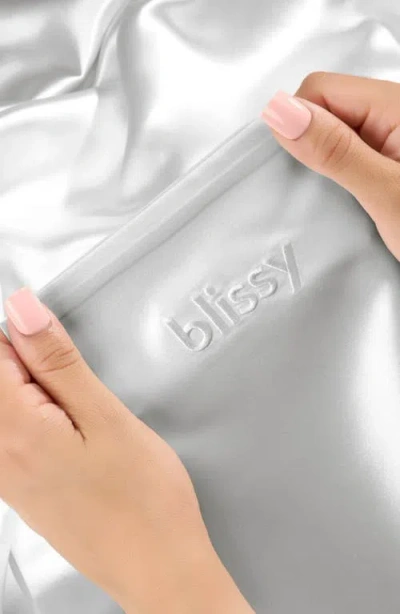 Blissy Crescent Silk Pillowcase In White