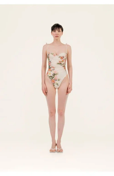 Agua By Agua Bendita Rabano One Piece Swimsuit In Multi