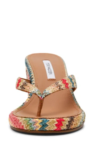 Steve Madden Playing Wedge Sandal In Multi