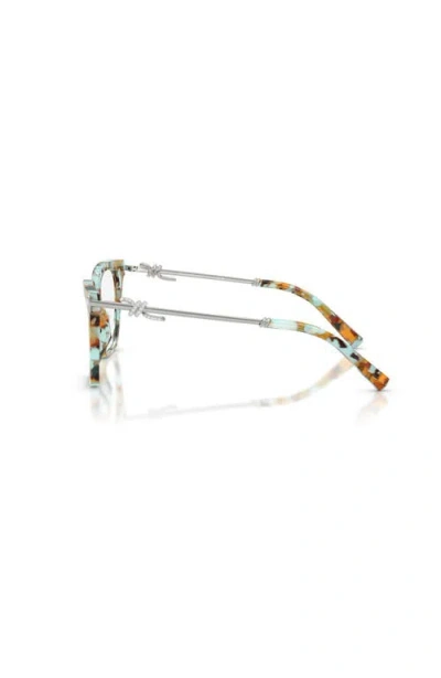 Tiffany & Co . 51mm Square Optical Glasses In Pattern