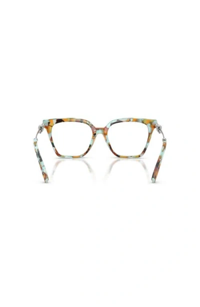 Tiffany & Co . 51mm Square Optical Glasses In Pattern