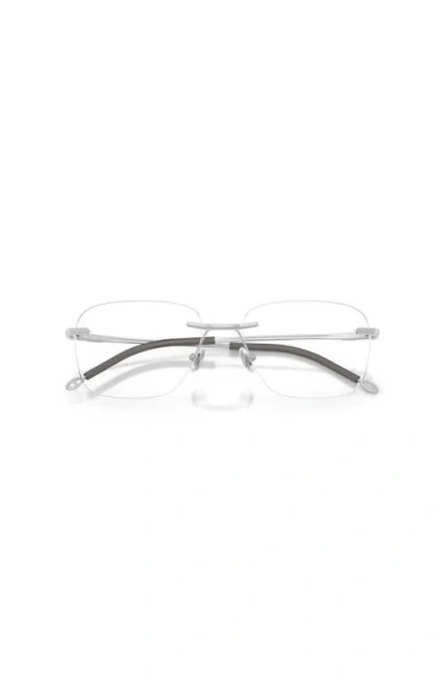 Diesel ® 55mm Rectangle Optical Glasses In White