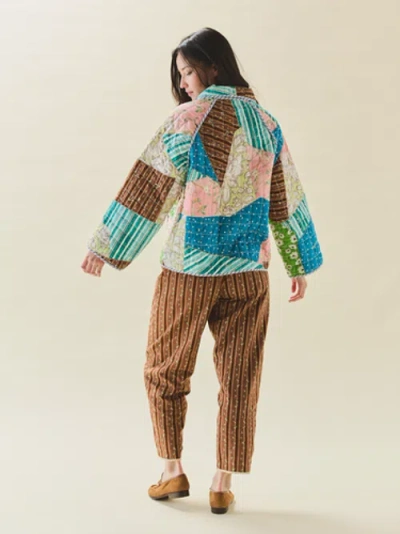 Eddy Quilted Scrap Jacket In Multi