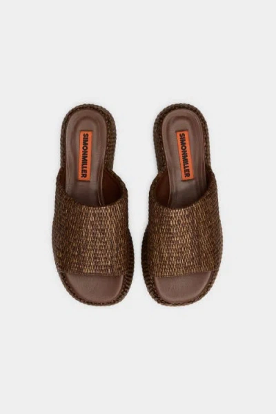 Simon Miller Simonmiller Raffia Cloudy Platform In Brown