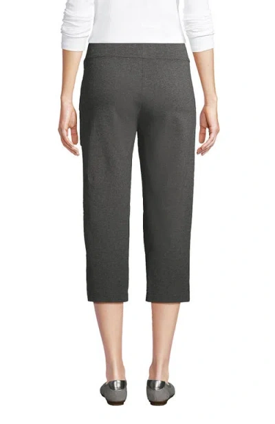 Lands' End Starfish Mid Rise Pull On Crop Pants In Gray
