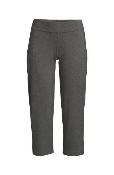 Lands' End Starfish Mid Rise Pull On Crop Pants In Gray
