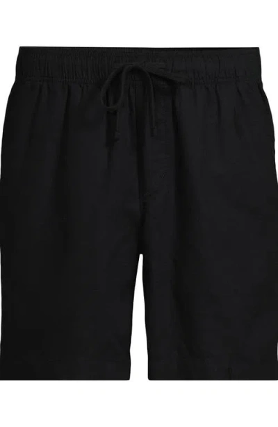 Lands' End 7" Deck Short In Black
