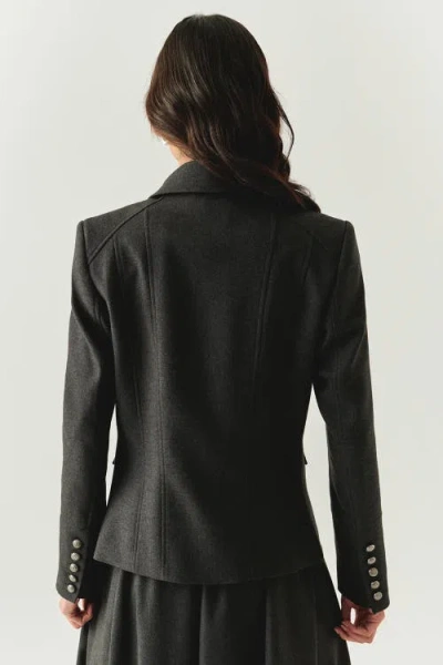 Exquise Aubrie Structured Jacket In Gray