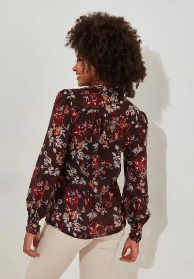 Joe Browns Sheer Button Front Blouse In Multi