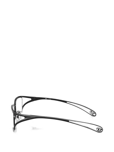 Diesel Rectangle-frame Glasses In Black