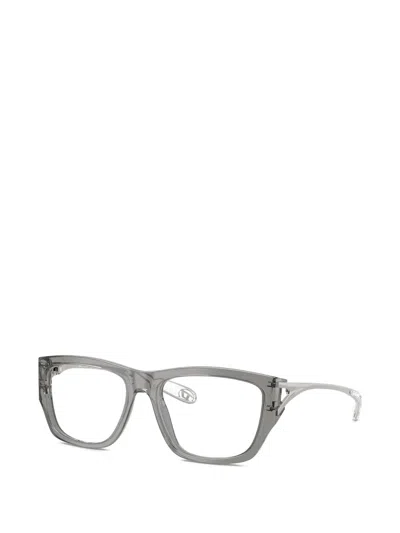 Diesel Rectangle-frame Glasses In Gray