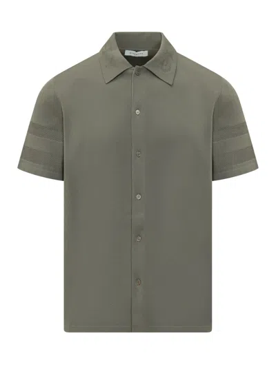 Givenchy Green Regular Solid Shirt In Black