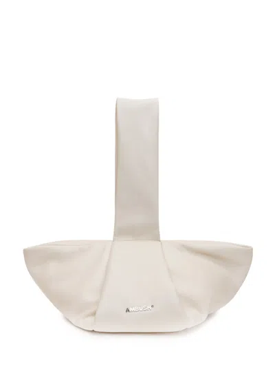 Ambush Foldable Mini Handbag For Effortless Style In White