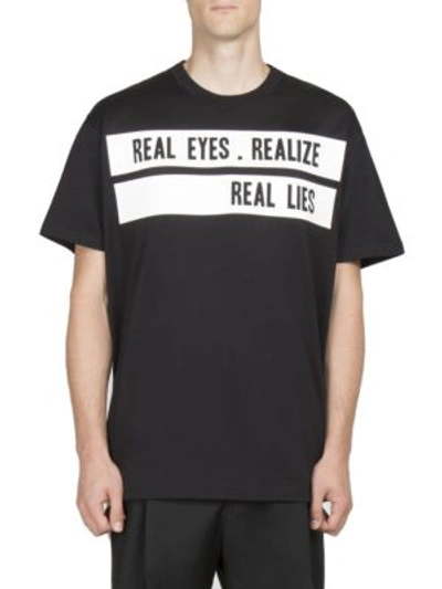 Shop Givenchy Real Eyes Tee In Black