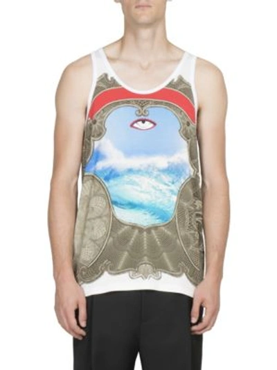 Givenchy Eye Printed Tank Top In White