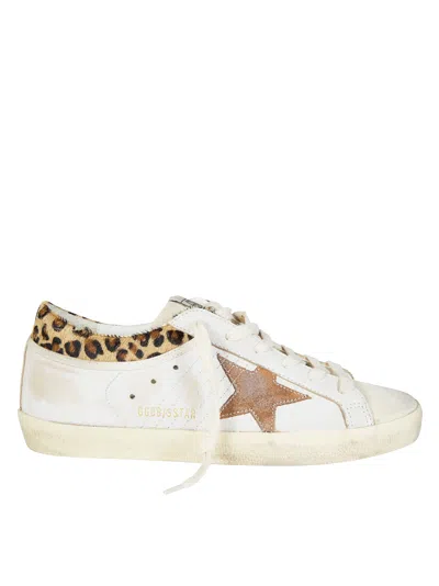 Golden Goose Superstar Beige Sneaker With Pony Hair Details In Neutral