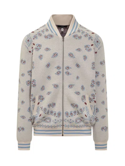 Alanui Stripe-patterned Bomber Jacket In Multi