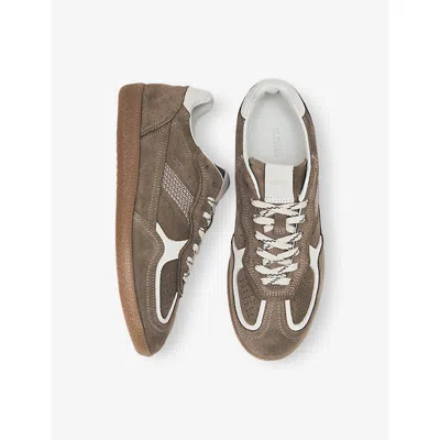 Alohas Tb.490 Rife Taupe Leather Sneakers Shoes In Brown