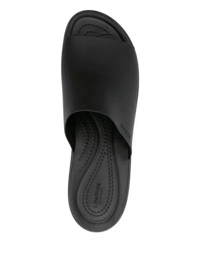 Crocs 70mm Platform Slides In Black