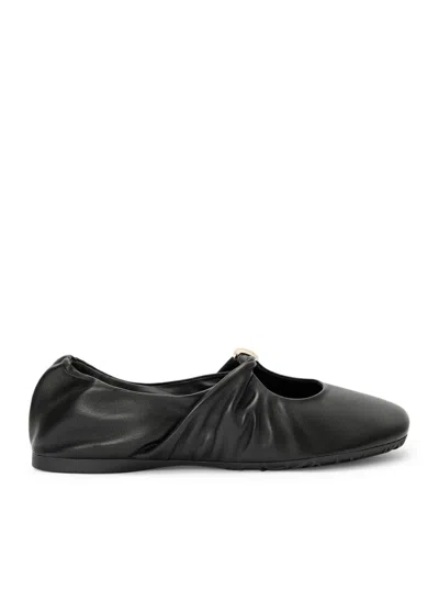 Loewe Nappa Pebble Ballet Flats In Black