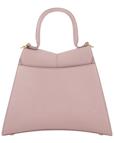 Mac Duggal Medium Angular Leather Handbag In Pink