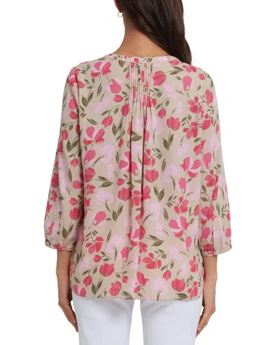 Nydj Pintuck Blouse In Multi