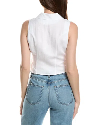 Rolla's Nina Linen-blend Top In White