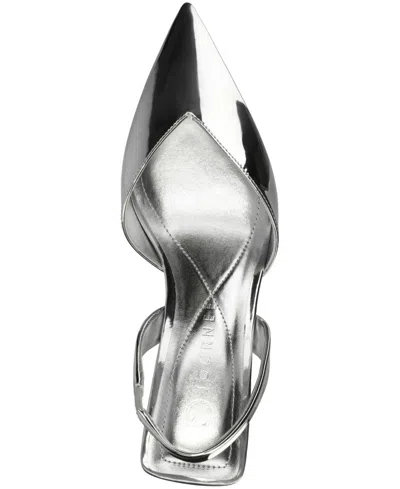 Journee Collection Fallon Slingback Pump In Silver