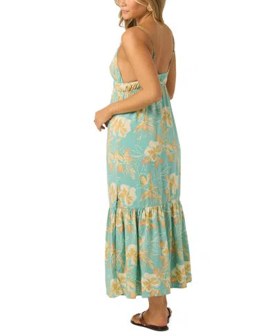 O'neill Julez Tiki Cover-up Sundress In Green